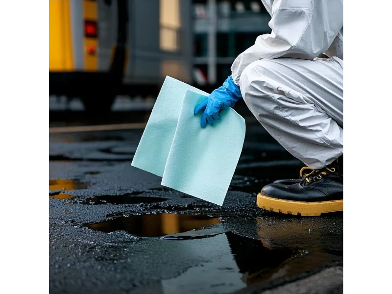 how to remove hydraulic oil from concrete
