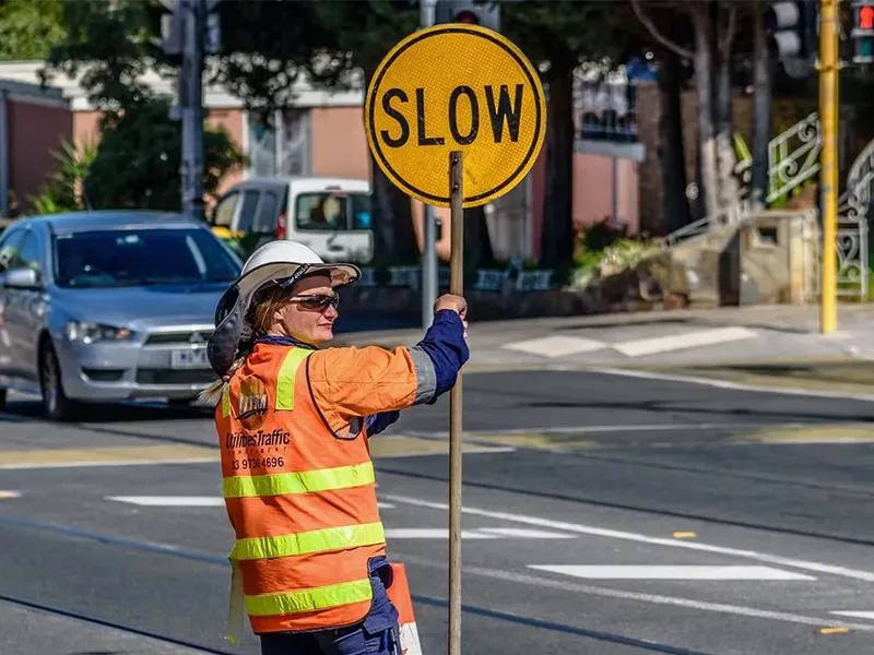traffic cone sign holder